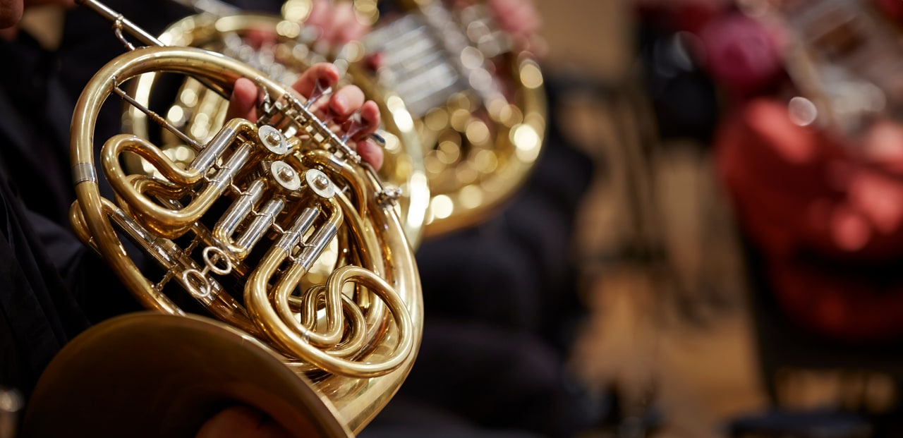 French horn player